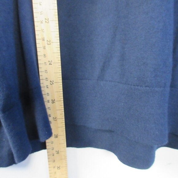 Banana Republic Men's Sweater Top XL Blue Premium Cotton Cashmere Crewneck 332 - Picture 8 of 9
